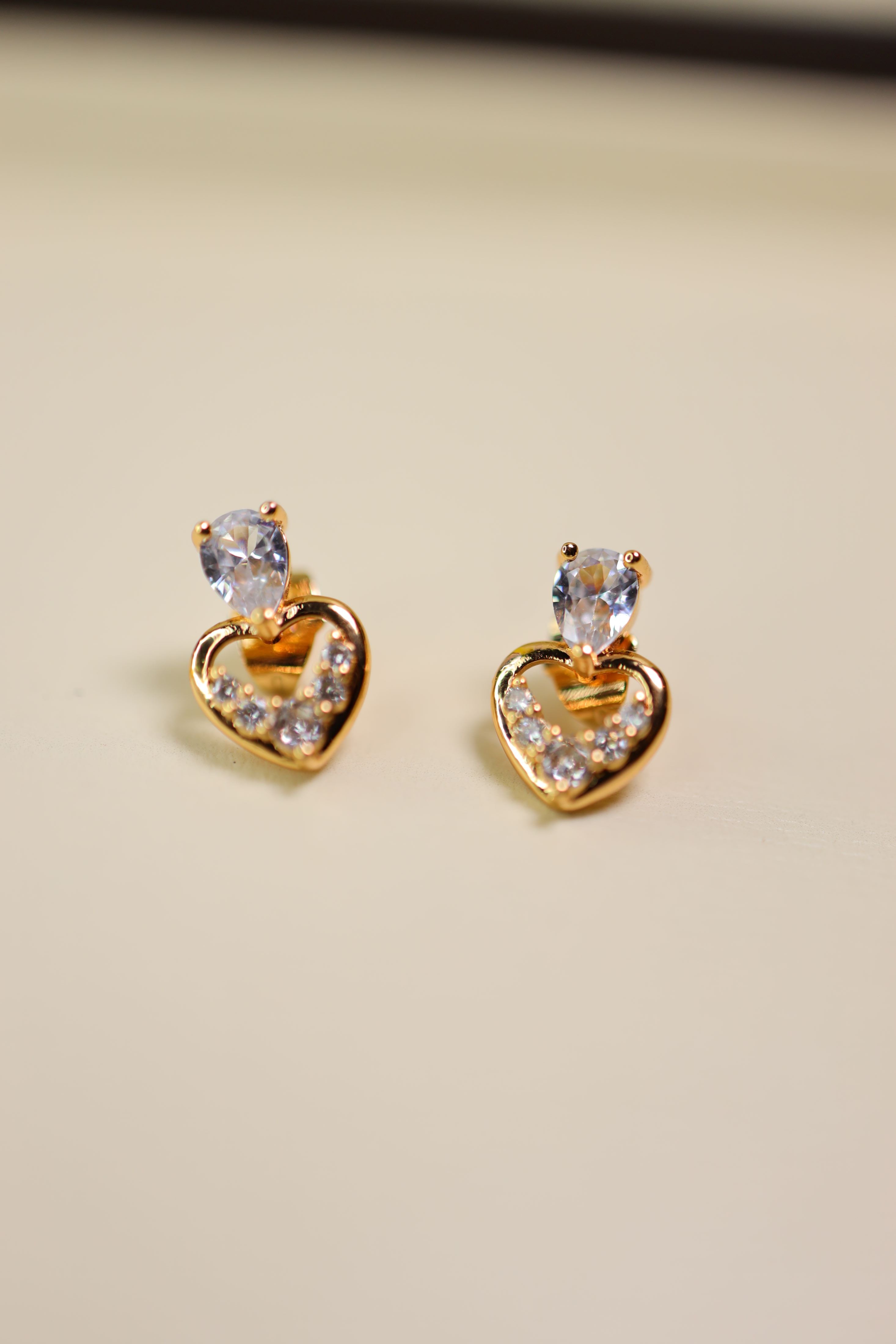 Eternal Sparkle Heart Earrings